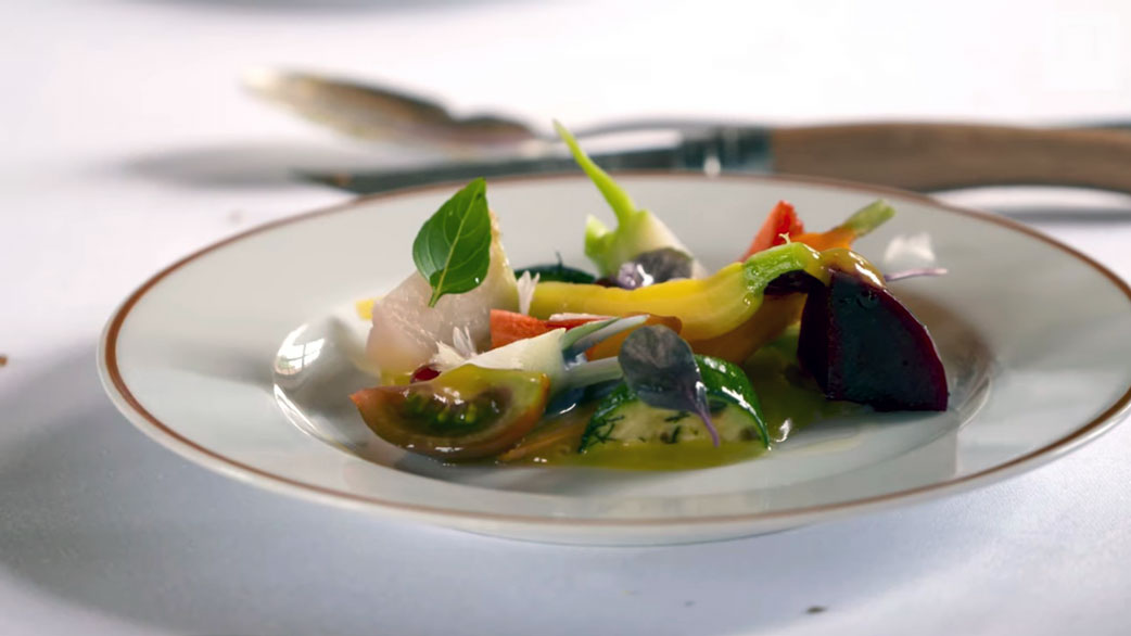 Alain Passard vegetable dish
